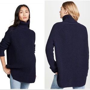 Hatch maternity waffle turtleneck